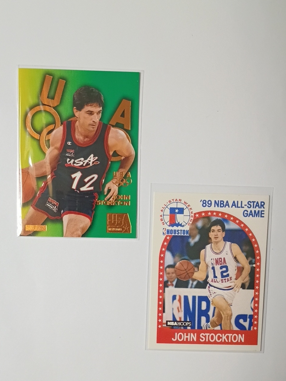 Champion John Stockton NBA All-Star Basketball Trading Cards - Green, Red, White